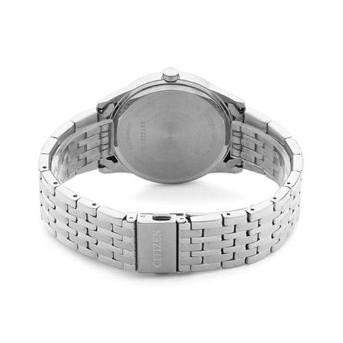 Silver Citizen watch on a white background